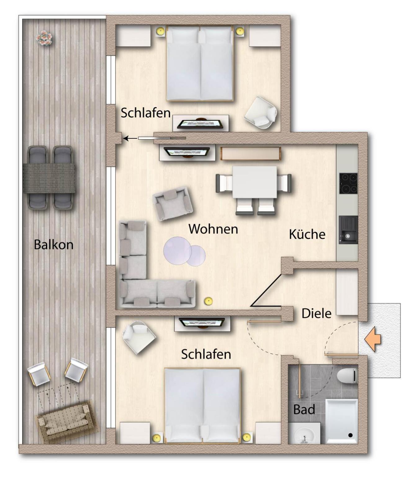 Apartamento Foerdeferien Bockholmwik Munkbrarup Exterior foto
